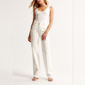 Abercrombie & Fitch 90s Straight Ultra High Rise Jeans 33 16L